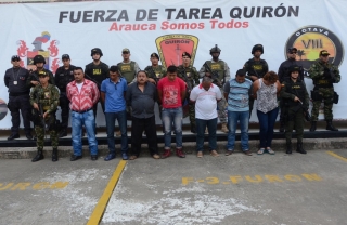 Capturados ocho integrantes de redes de apoyo al terrorismo del ELN, entre ellos dos cabecillas