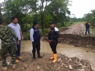 Gobernador de Arauca visitó la vereda El Torno tras daños causados por el Río Arauca