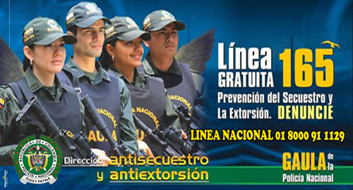 Gaula ofrece recomendaciones ante llamadas extorsivas