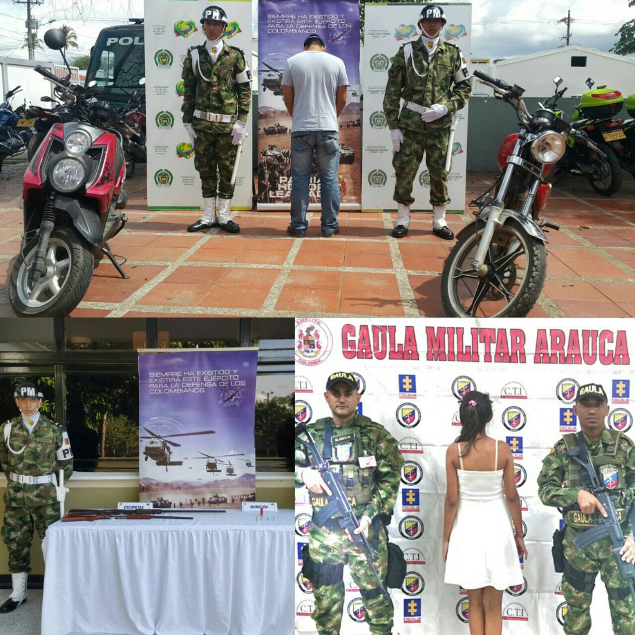 Operativos desplegados por la Fuerza Pública dejó varias personas detenidas