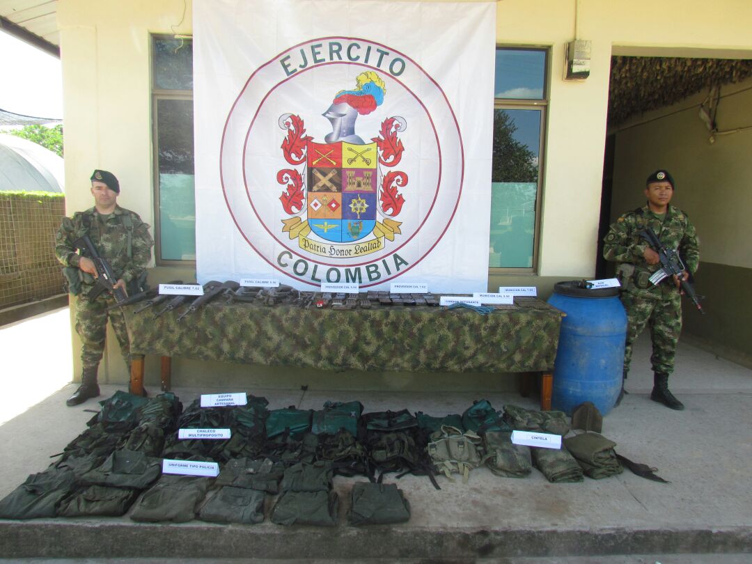 Ejército Nacional incauta significativa cantidad de material de guerra al Eln en Arauca
