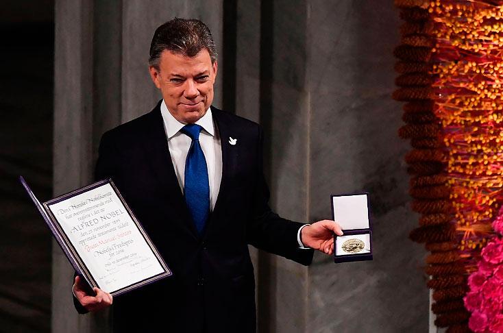 Presidente Juan Manuel Santos recibió el premio Nobel de Paz