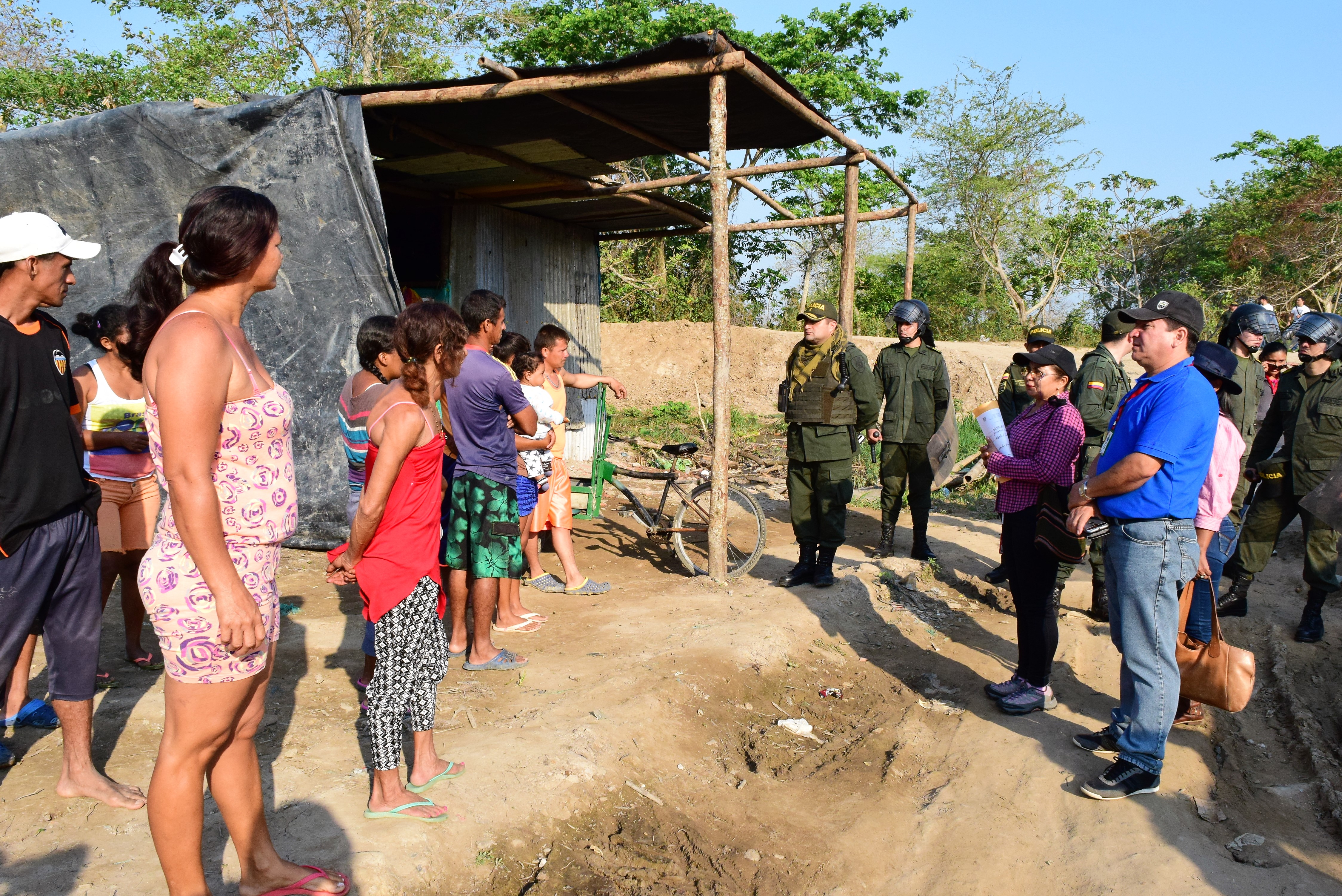 Desalojo voluntario se llevó en parque ecológico del municipio de Arauca
