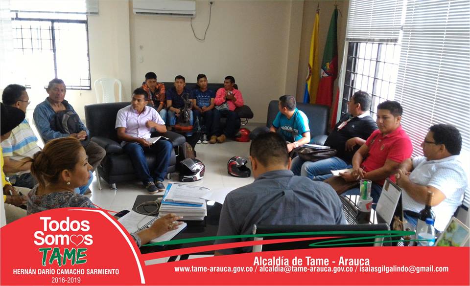 Proyectos fueron concretados entre Alcaldía de Tame e indígenas