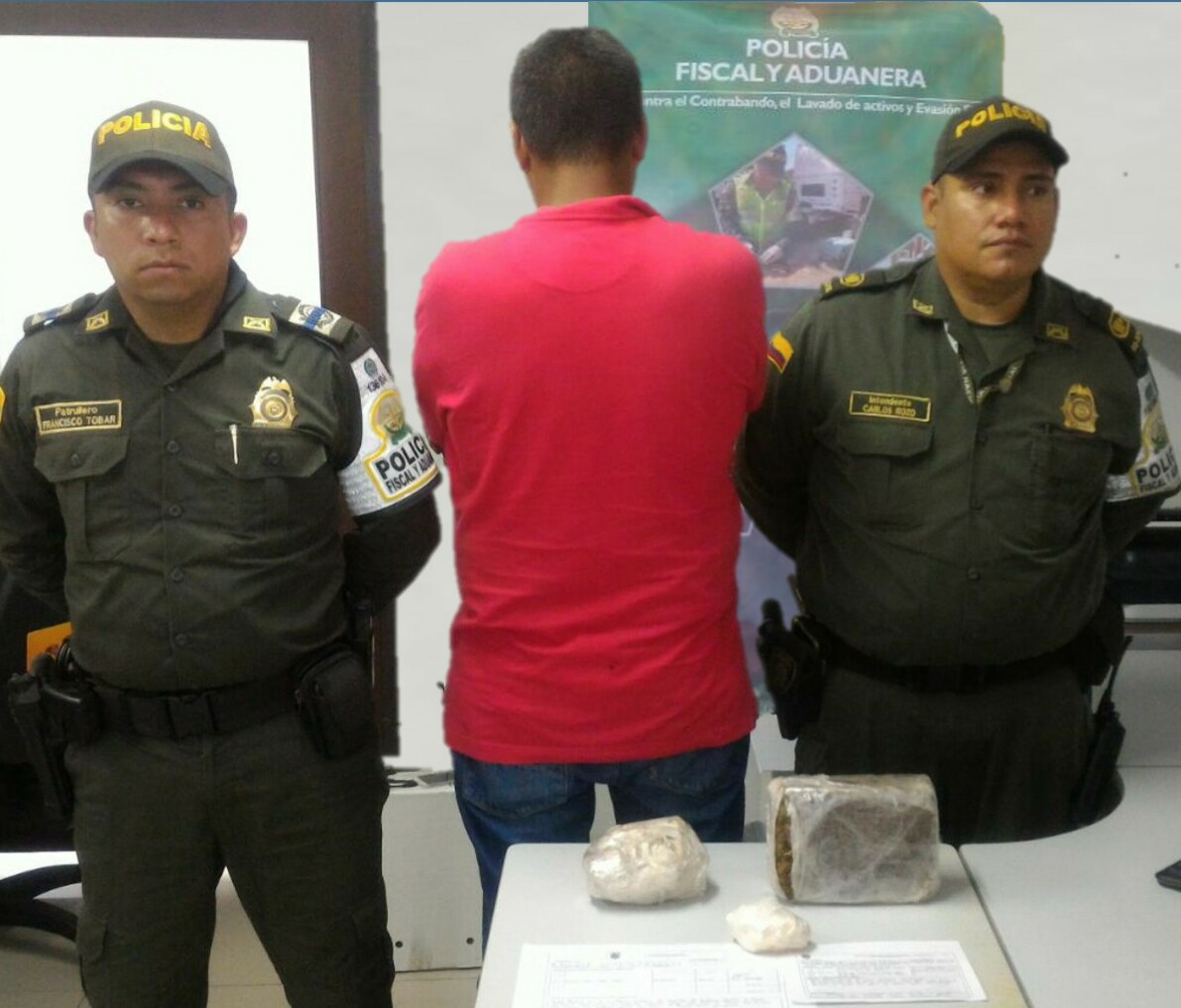 Policía Fiscal logró la incautación de estupefacientes en Arauca