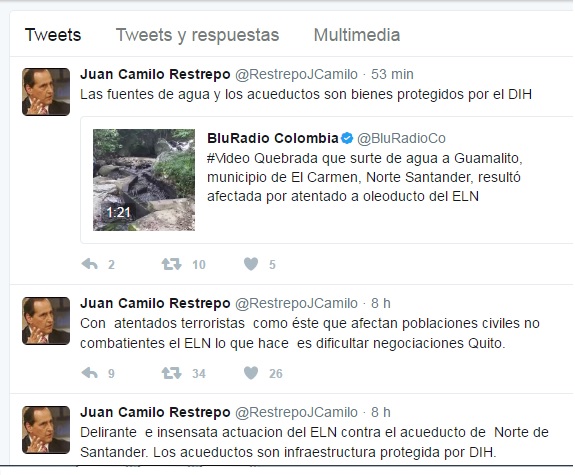 «Delirante e insensato, atentado del ELN en oleoducto» dice negociador del Gobierno