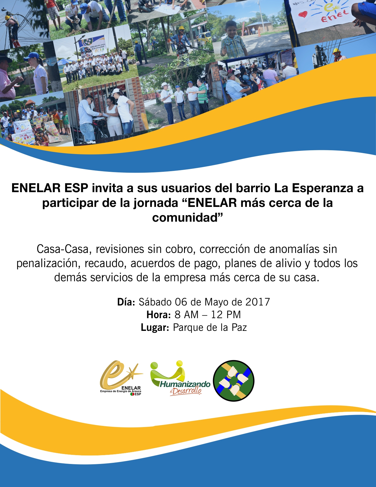 «Enelar más cerca de la comunidad» llegará al barrio La Esperanza