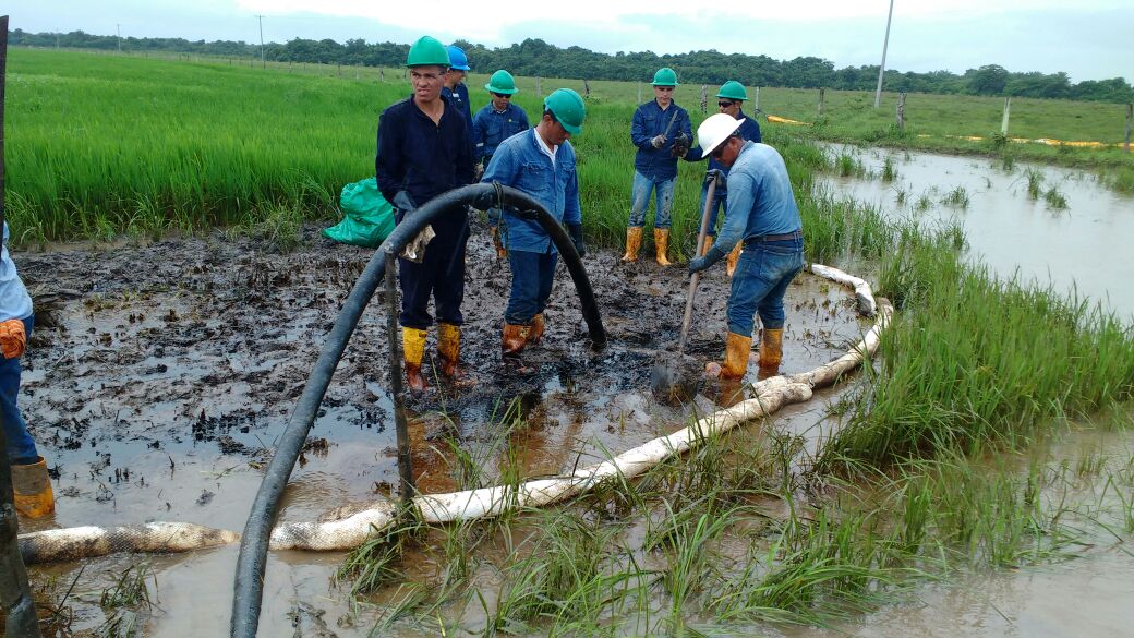 Corporinoquia atiende daños ambientales causados por hidrocarburos