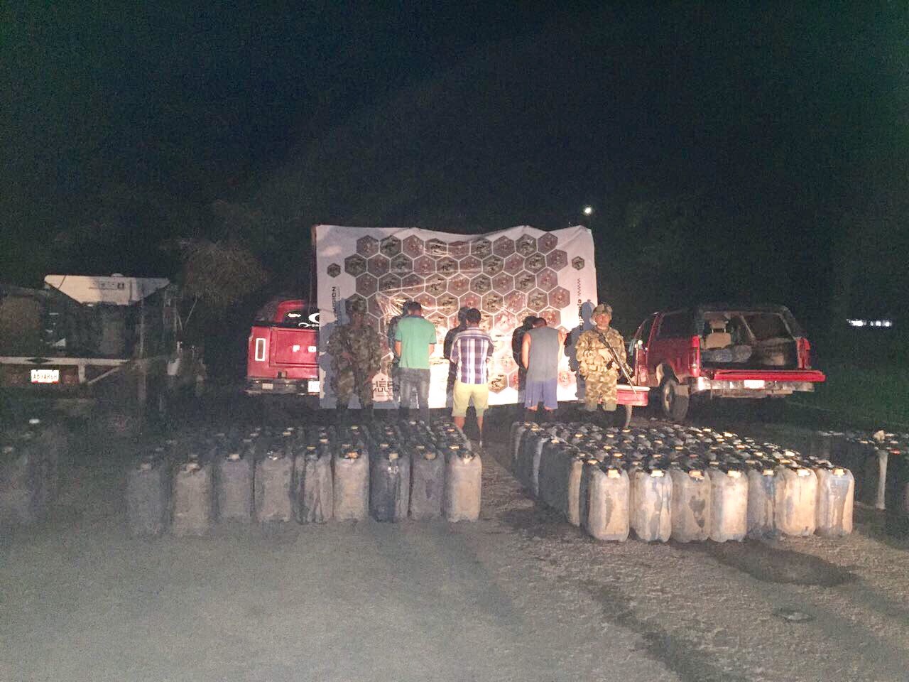 Ejército incautó 1.100 galones de gasolina en Saravena
