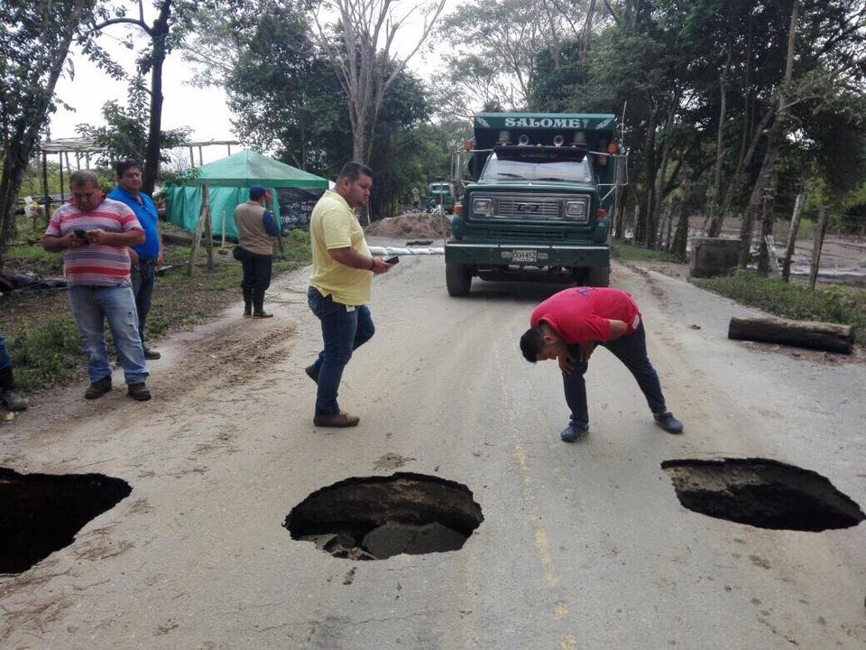 Colapsó otro tramo de la vía de acceso al área de Caño Limón