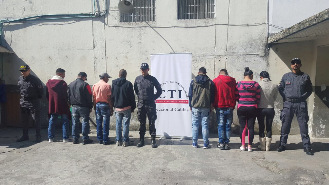 Capturados 10 miembros de los grupos armados ilegales
