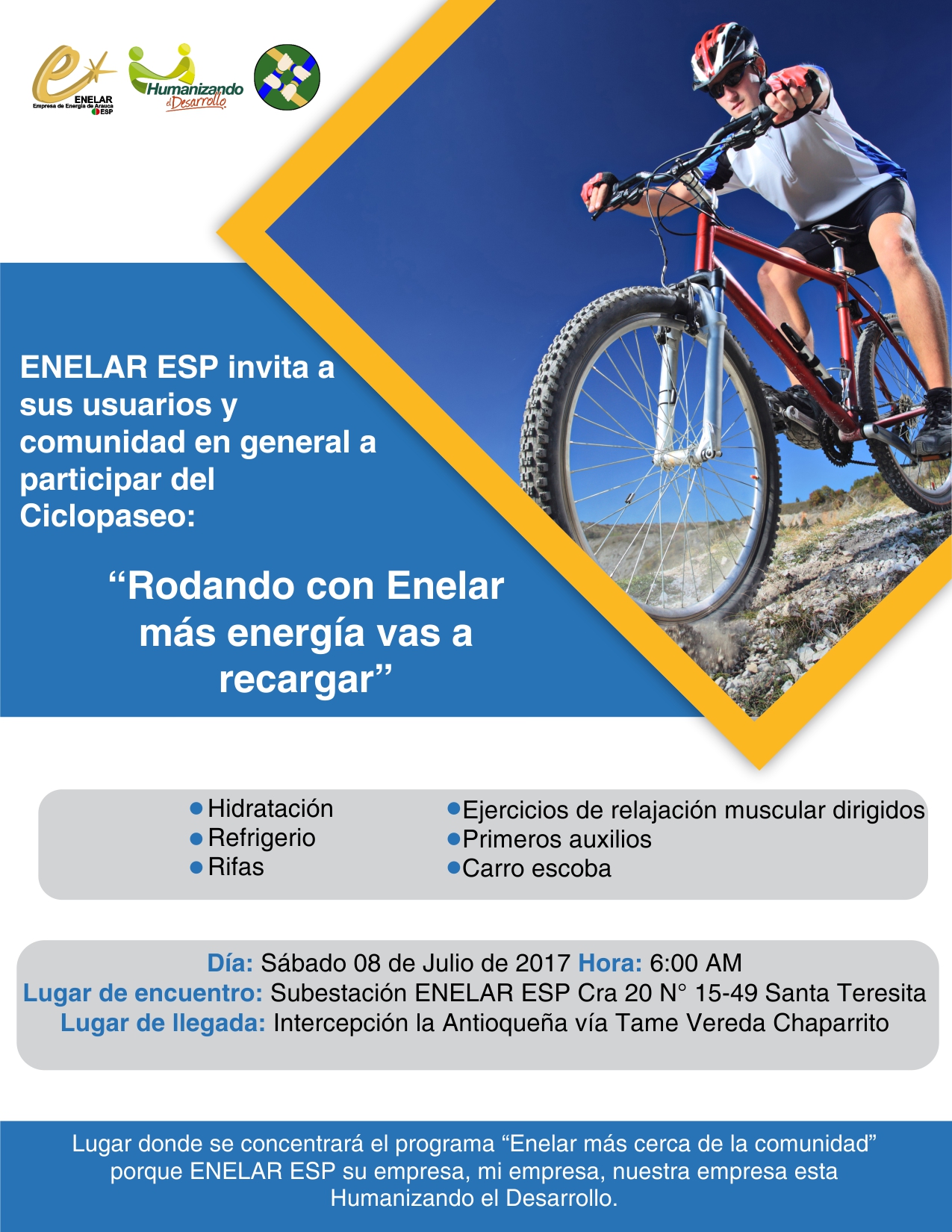 Nuevo ciclo de jornadas «Enelar mas cerca de la comunidad»