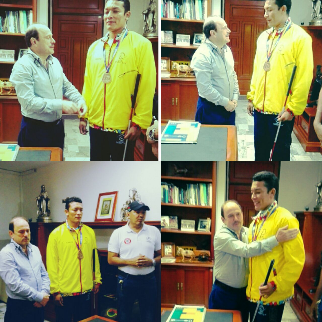 Gobernador de Arauca recibe al atleta José Alexis Belizario