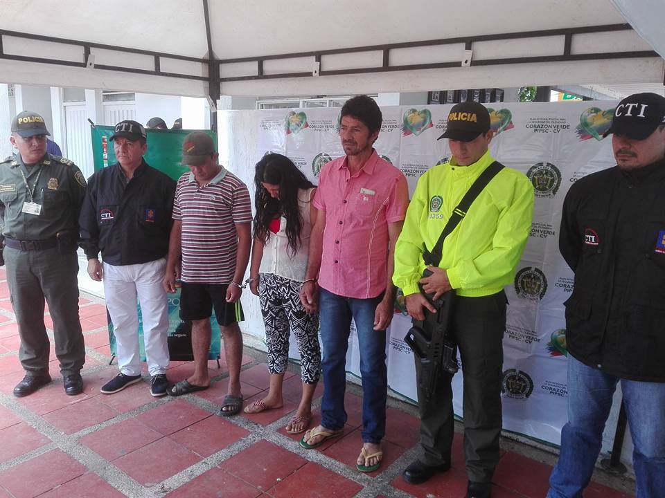 Policía dio captura a 4 presuntos miembros del ELN