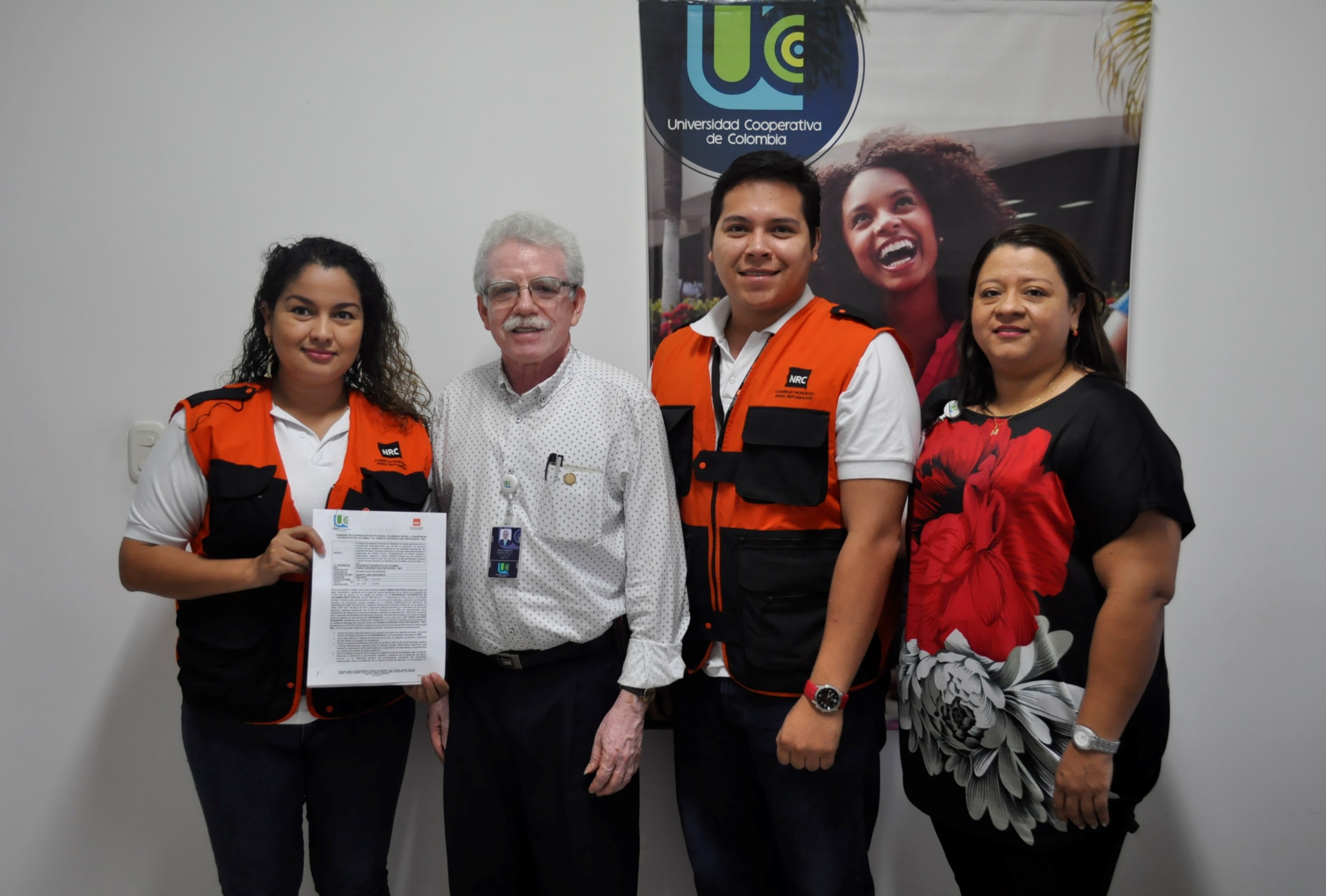 UCC Arauca firma convenio con Consejo Noruego para refugiados