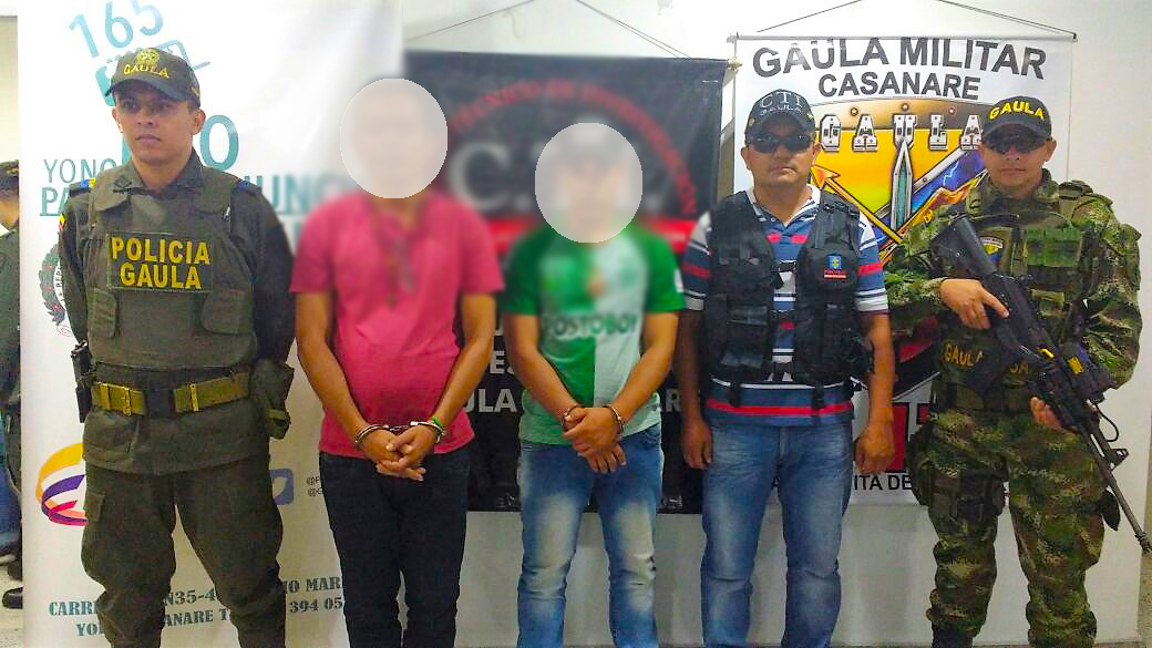 Araucanos fueron capturados en flagrancia cuando extorsionaban ganadero en Yopal