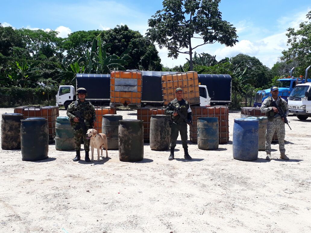 Ejército incautó 3.751 galones de combustible de contrabando