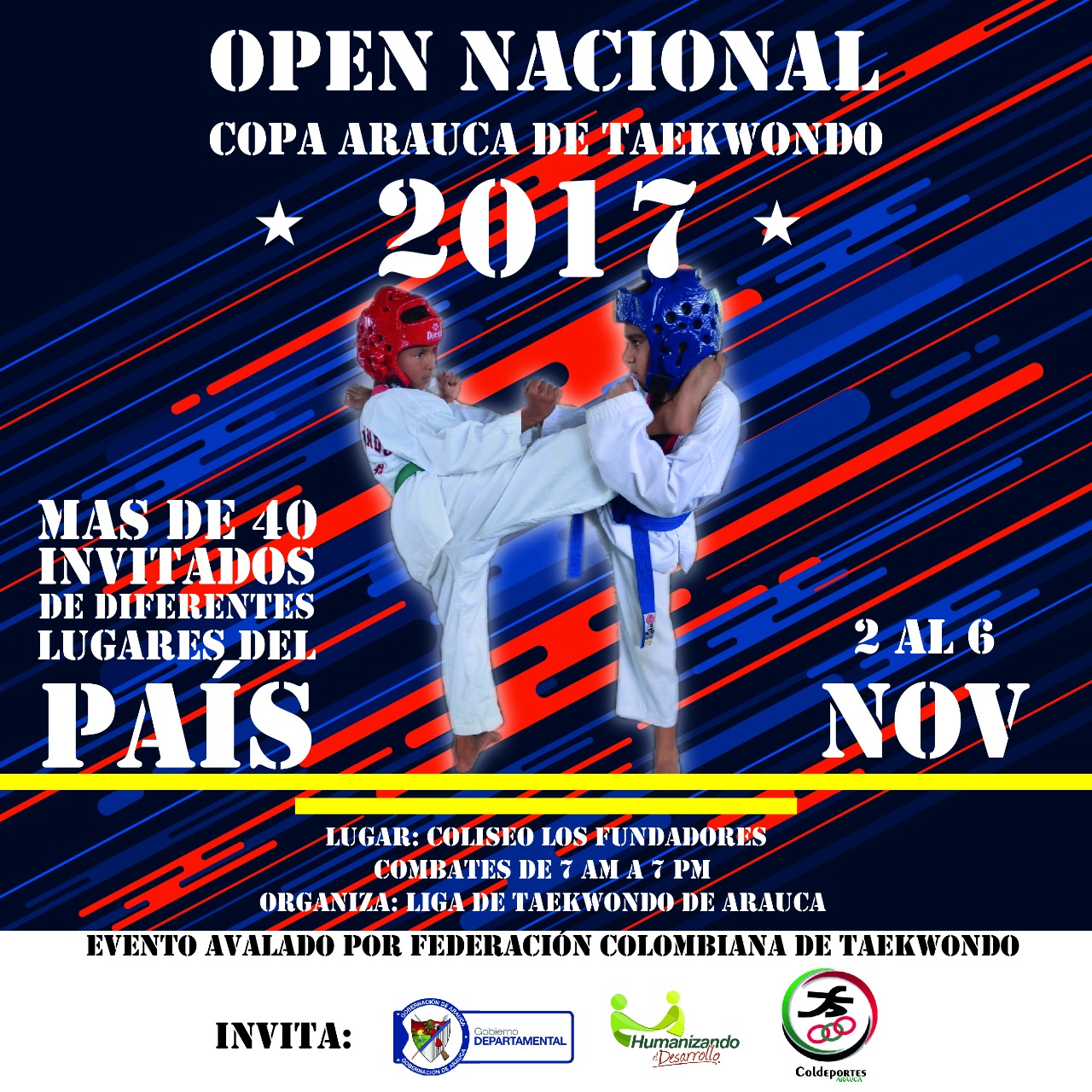 Hoy inicia en arauca capital open nacional de taekwondo