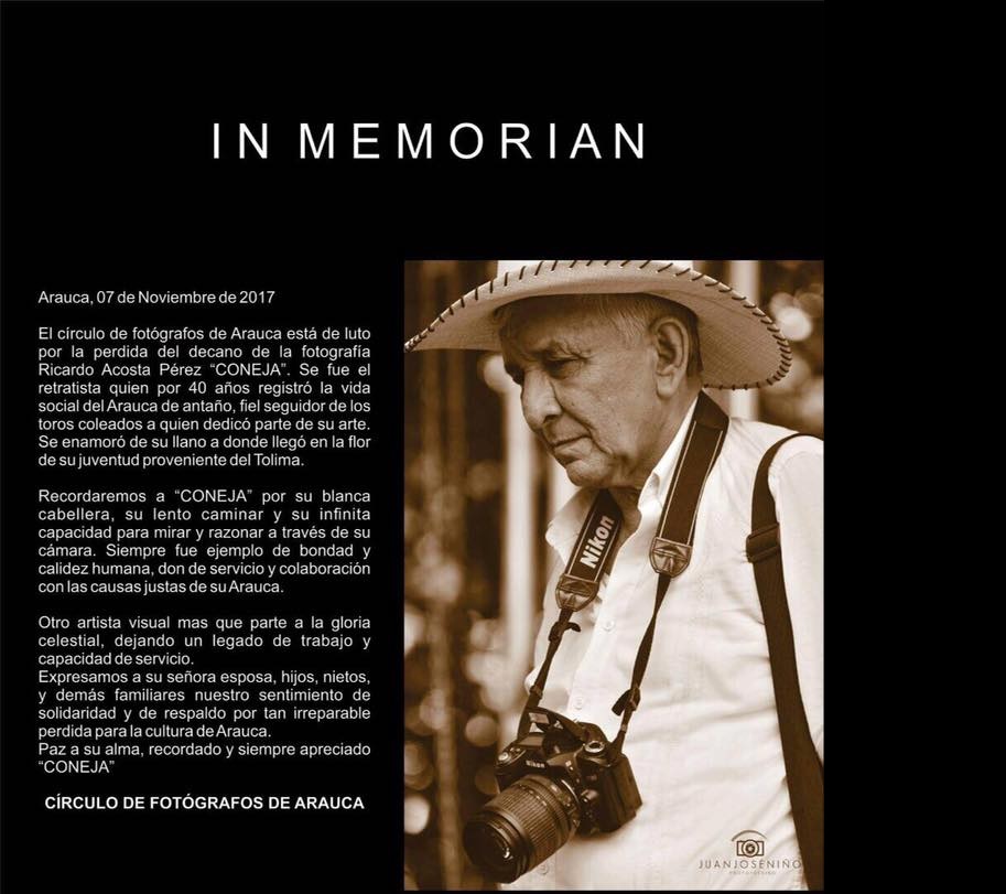 Murió “La Coneja”: el fotógrafo del pueblo