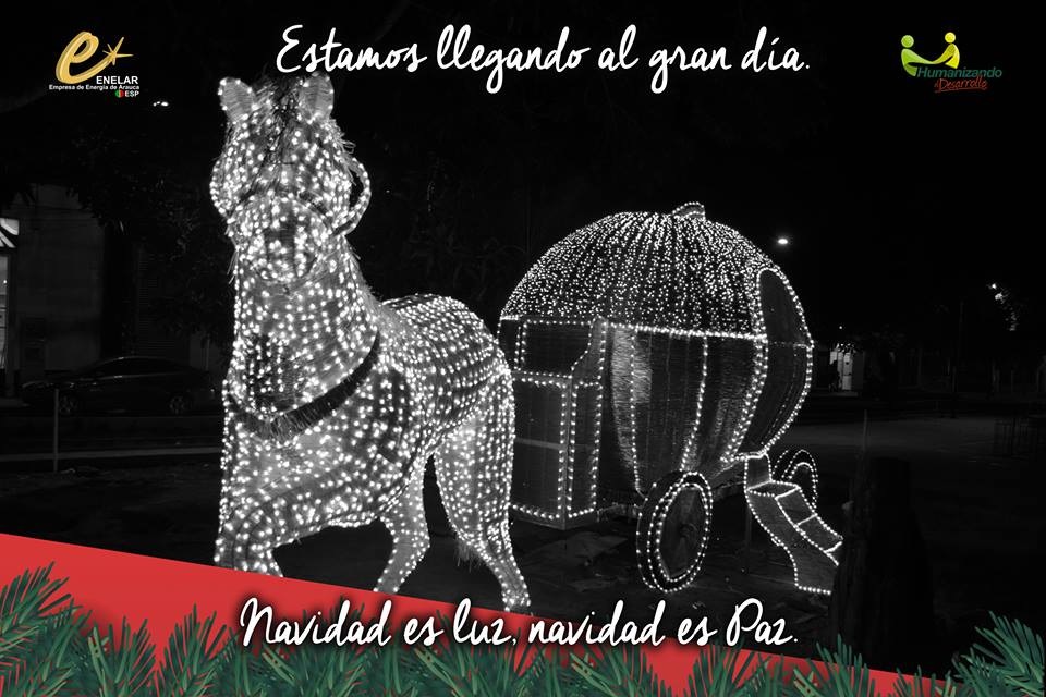 Comunidad debe contribuir en el cuidado del alumbrado navideño