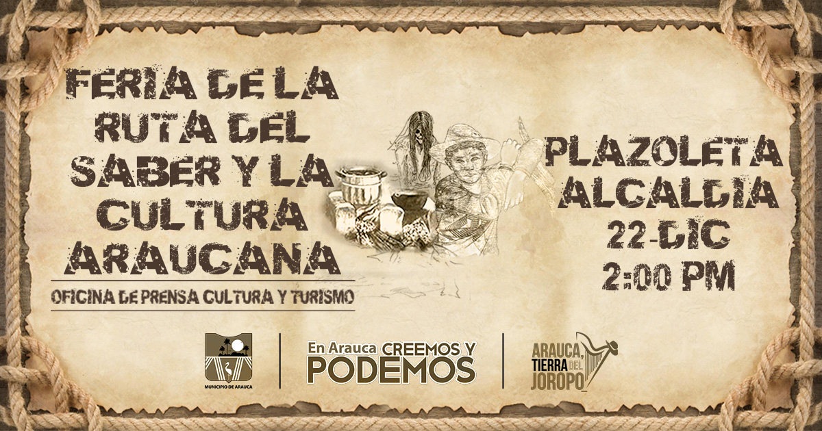 22 de diciembre: Exposición Ruta del Saber y la Cultura Araucana