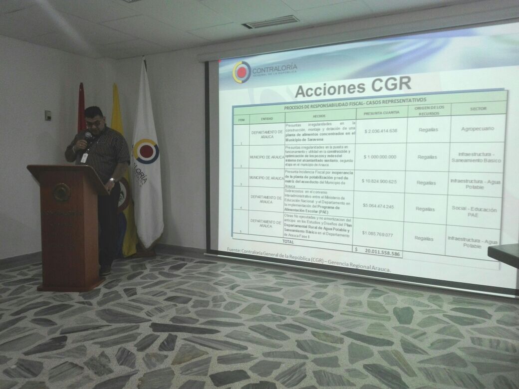 CGR adelanta procesos de responsabilidad fiscal por 20 mil millones en Arauca
