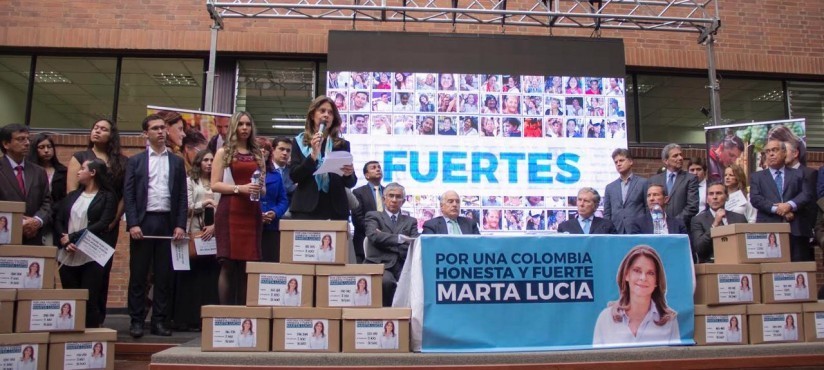 Marta Lucía Ramírez formaliza su candidatura presidencial