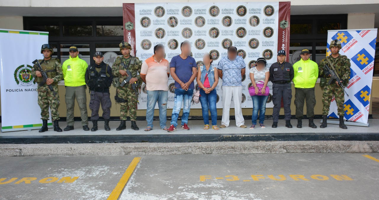 Cinco capturados de las redes de apoyo al terrorismo del Eln en Arauca