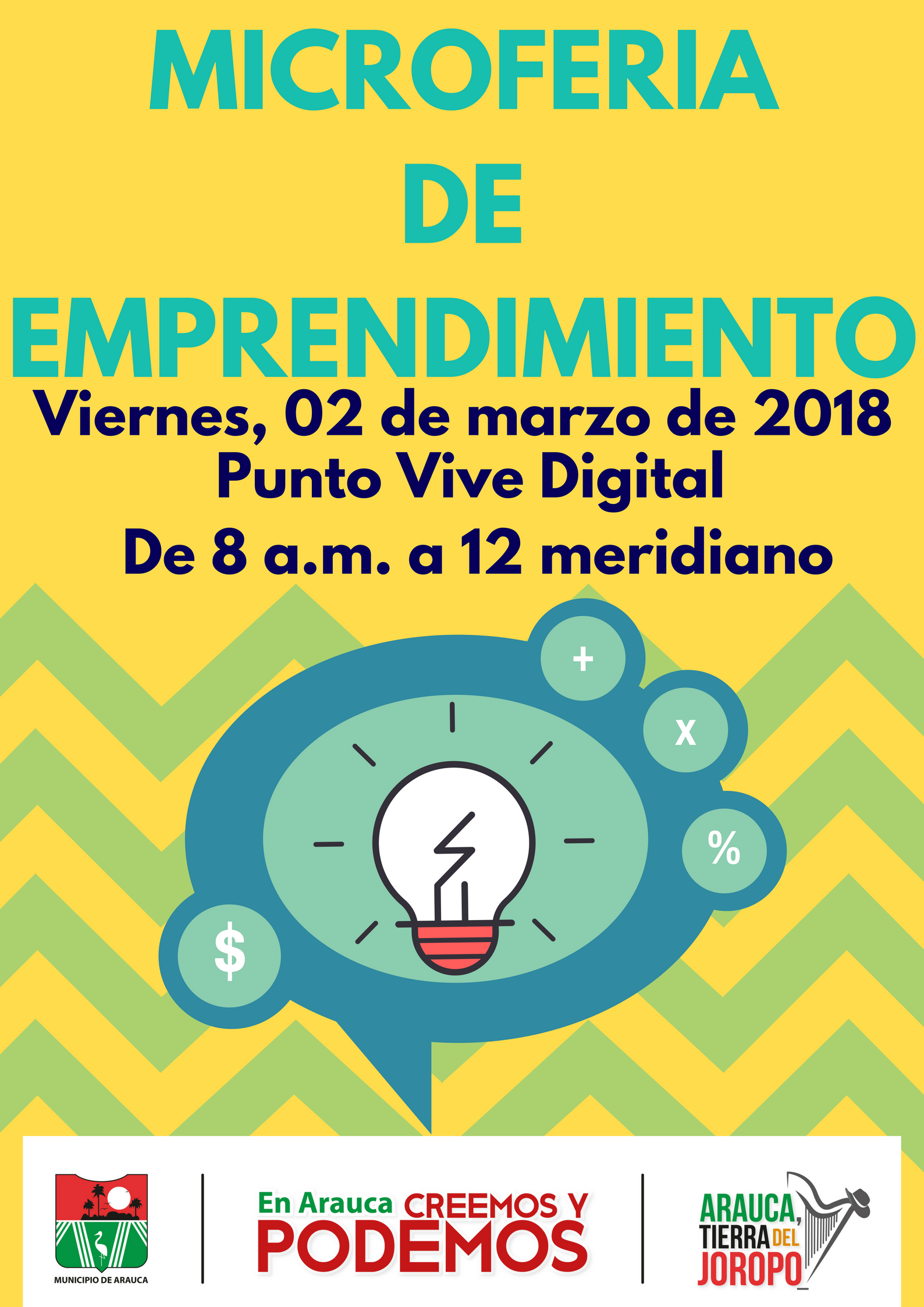 Microferia de emprendimiento se realiza este viernes en Arauca