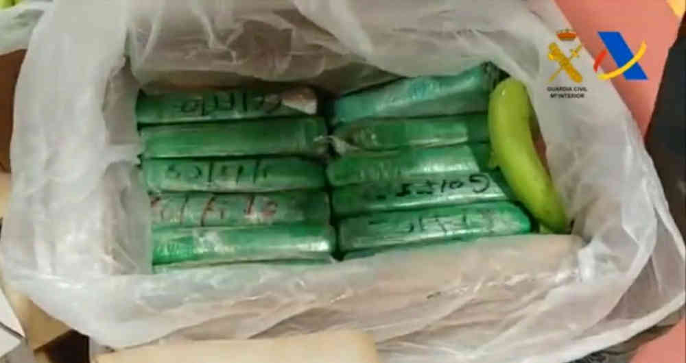 9 toneladas de droga pretendían viajar desde Colombia a España