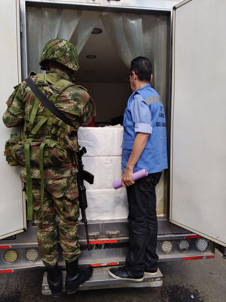 Ejército Nacional incautó más de tres toneladas de pescado