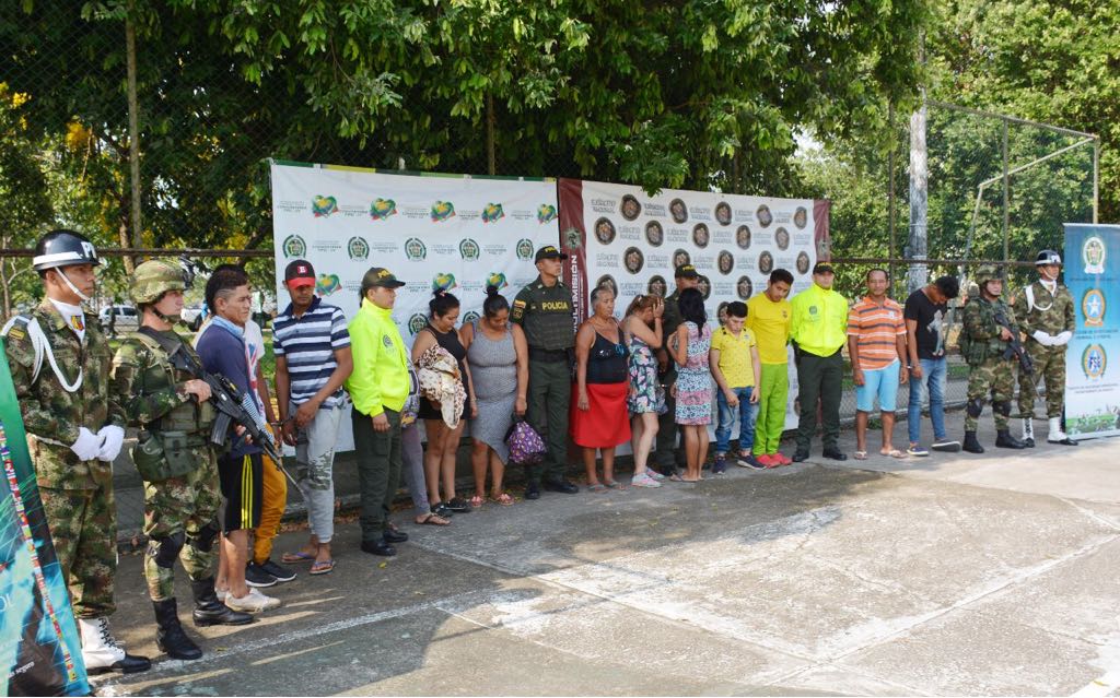 Capturadas 14 personas por el delito de tráfico y porte de estupefacientes