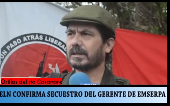 ELN se atribuye secuestro del gerente de la Empresa de Servicios Públicos de Arauca