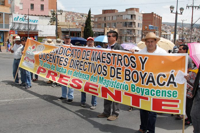 CUT y Fecode se unen al paro cívico de Tunja
