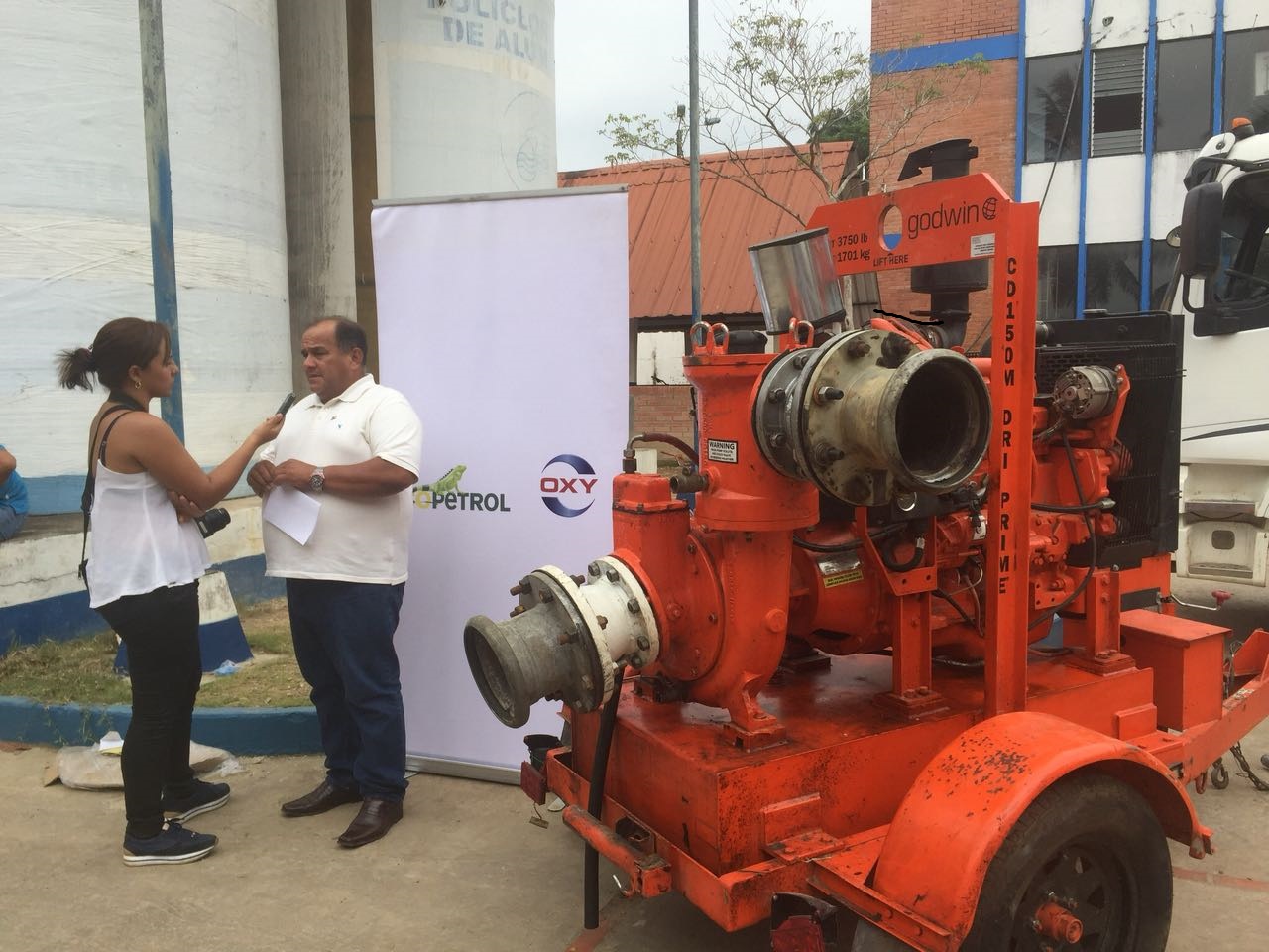 Ecopetrol y Oxy suministran motobomba al municipio de Arauca