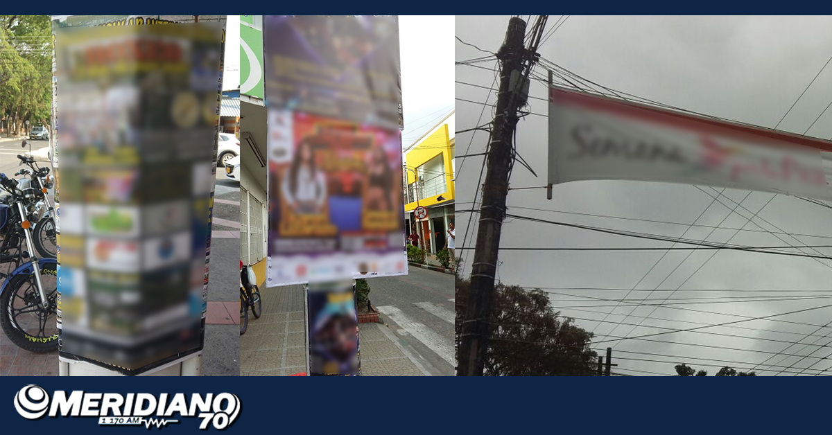 No existe ningún permiso referente a la colocación de publicidad de eventos: Planeación municipal