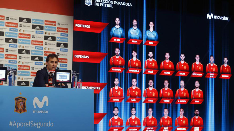 Las curiosidades de la lista de España para el Mundial de Rusia 2018