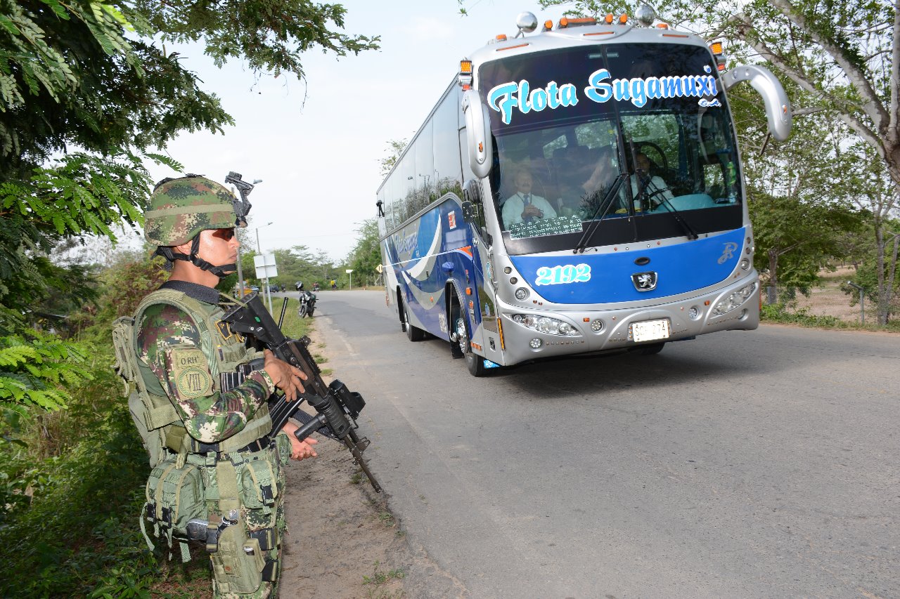Fuerza de Tarea Quirón reportó normalidad en vías del departamento