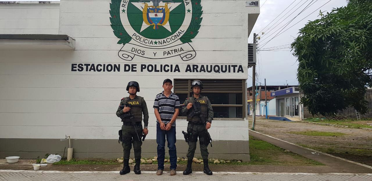 En Arauquita fue capturado alias «Pillo» quien poseía orden de captura por homicidio