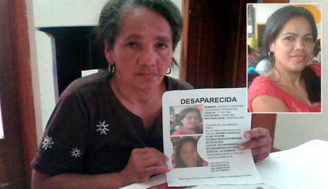 Madre busca a migrante venezolana desaparecida en Colombia