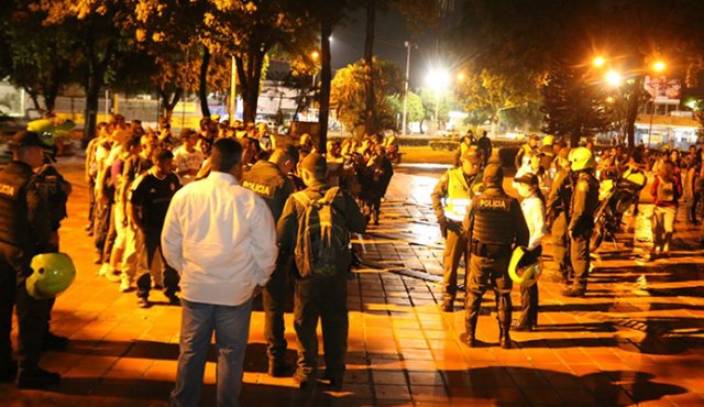 Policía de Cúcuta no permitirá que personas pernocten en parque Simón Bolívar