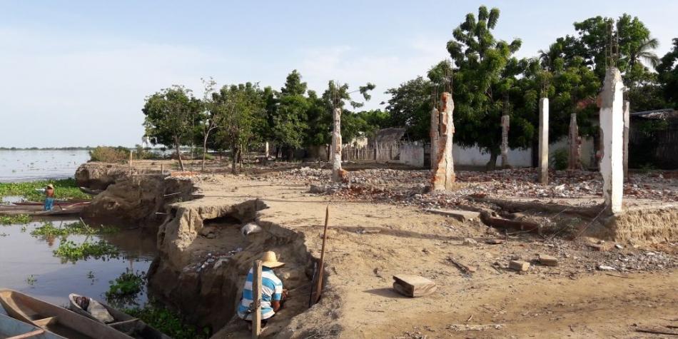 Tacamocho, el pueblo de Bolívar al que se devora el río Magdalena