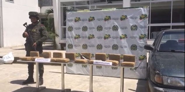 Ocho kilos de marihuana incautó la Policía