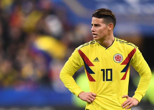 James es duda para el debut de Colombia