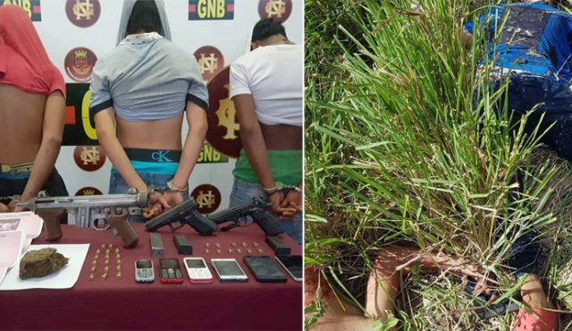 Dos muertos y tres colombianos capturados tras enfrentamientos con la Guardia