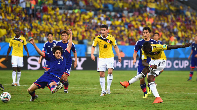 Colombia combatió con 10 hombres, pero no evitó la derrota frente a Japón