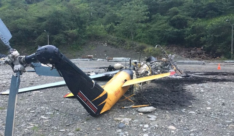 Atacan helicóptero en Toledo, Antioquia, cerca de Hidroituango