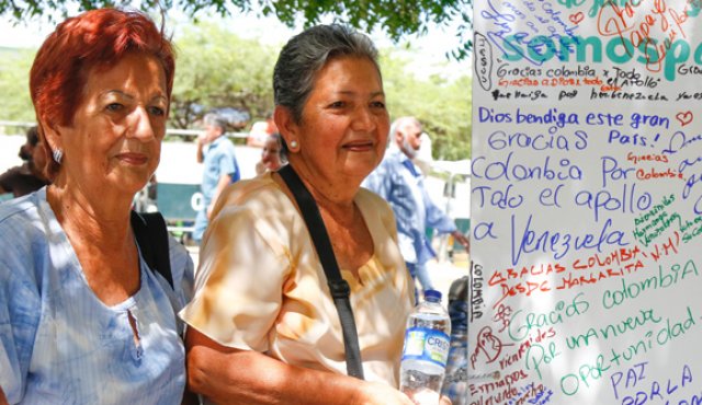 Gracias, Colombia, por su apoyo: Venezolanos