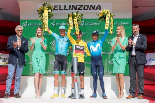 Nairo logró podio en Vuelta a Suiza