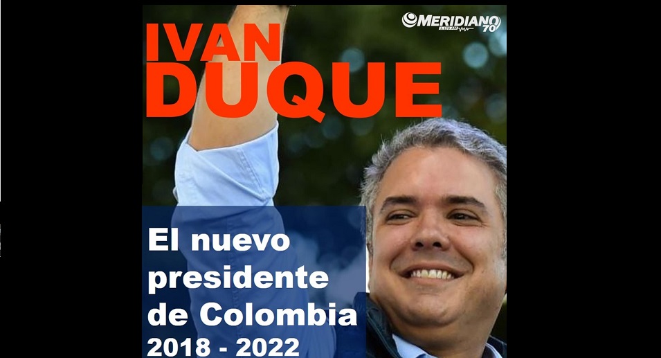 Iván Duque elegido Presidente de Colombia 2018 – 2022